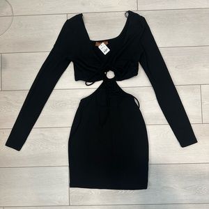 Beige Botany Meagan Bodycon Dress